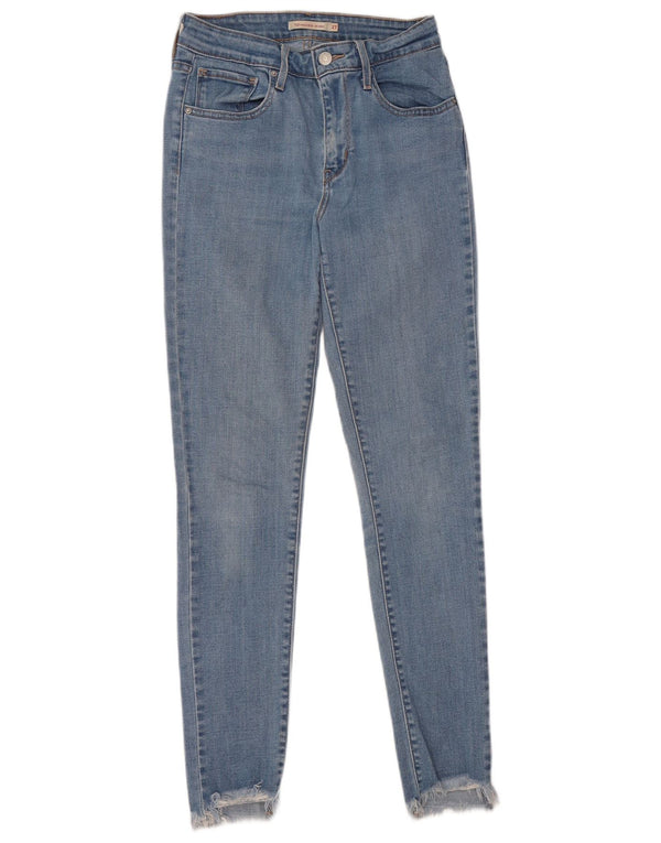 Jeans skinny a vita alta Levi's 721 da donna W27 L32 cotone blu