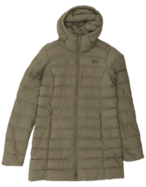 Cappotto imbottito con cappuccio da donna The North Face UK 14 Nylon kaki medio
