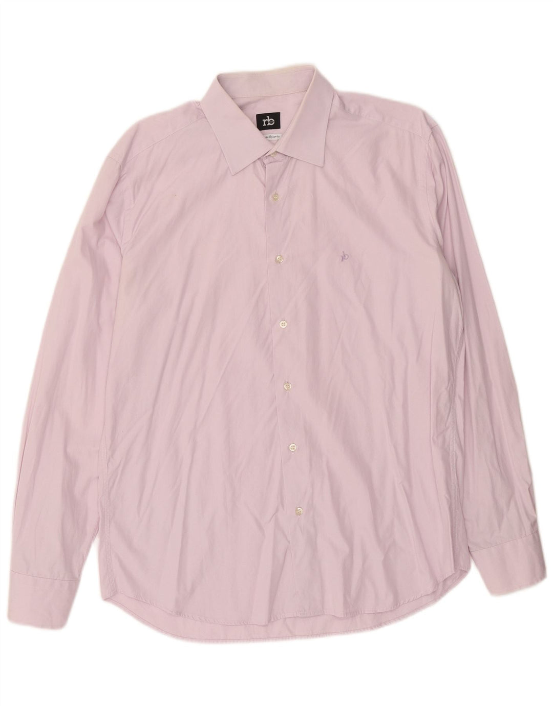 Camicia da uomo Roccobarocco taglia 42 16 1/2 grande cotone viola