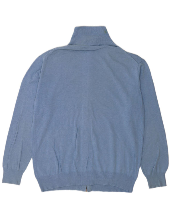 Maglione cardigan da uomo Gant XL in cotone blu