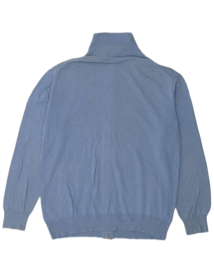 Maglione cardigan da uomo Gant XL in cotone blu