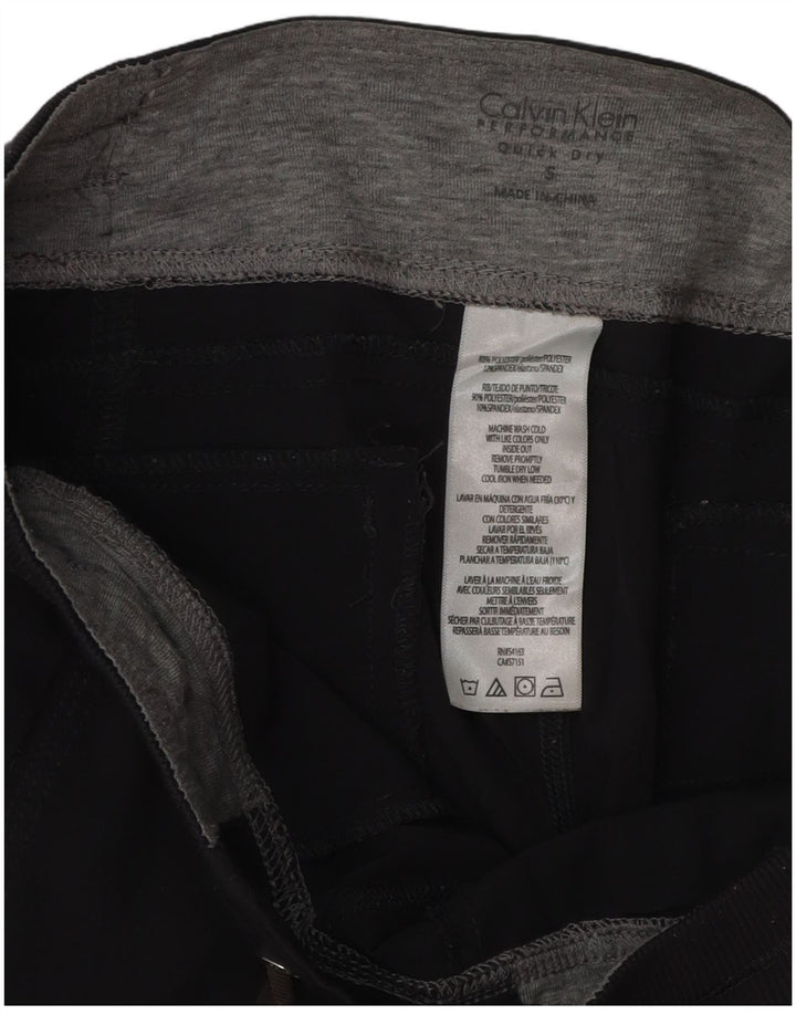 CALVIN KLEIN Pantaloni da tuta da donna Joggers UK 10 Small Poliestere grigio