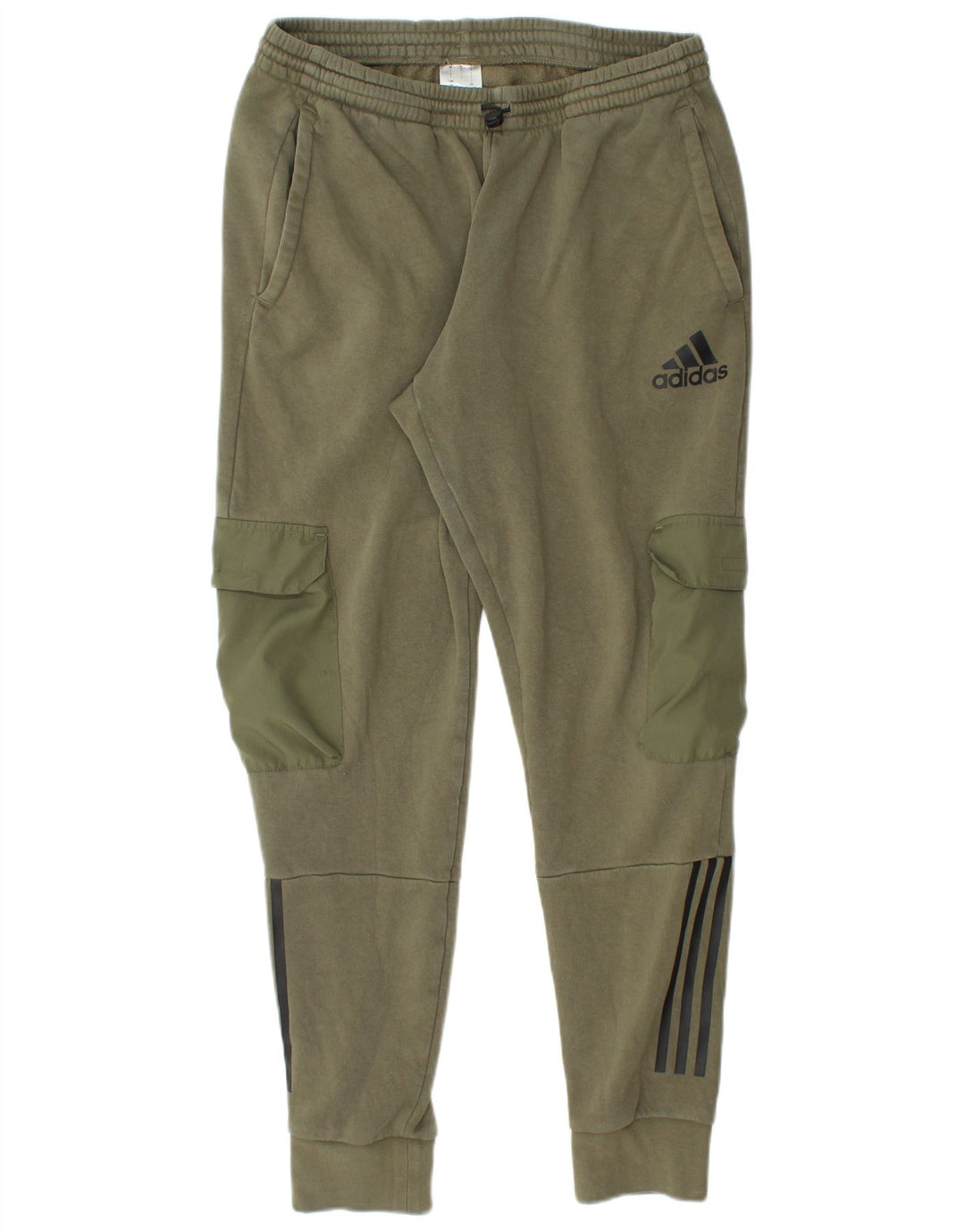 Pantaloni da tuta da uomo Adidas Cargo, pantaloni da jogging, grandi, in cotone kaki