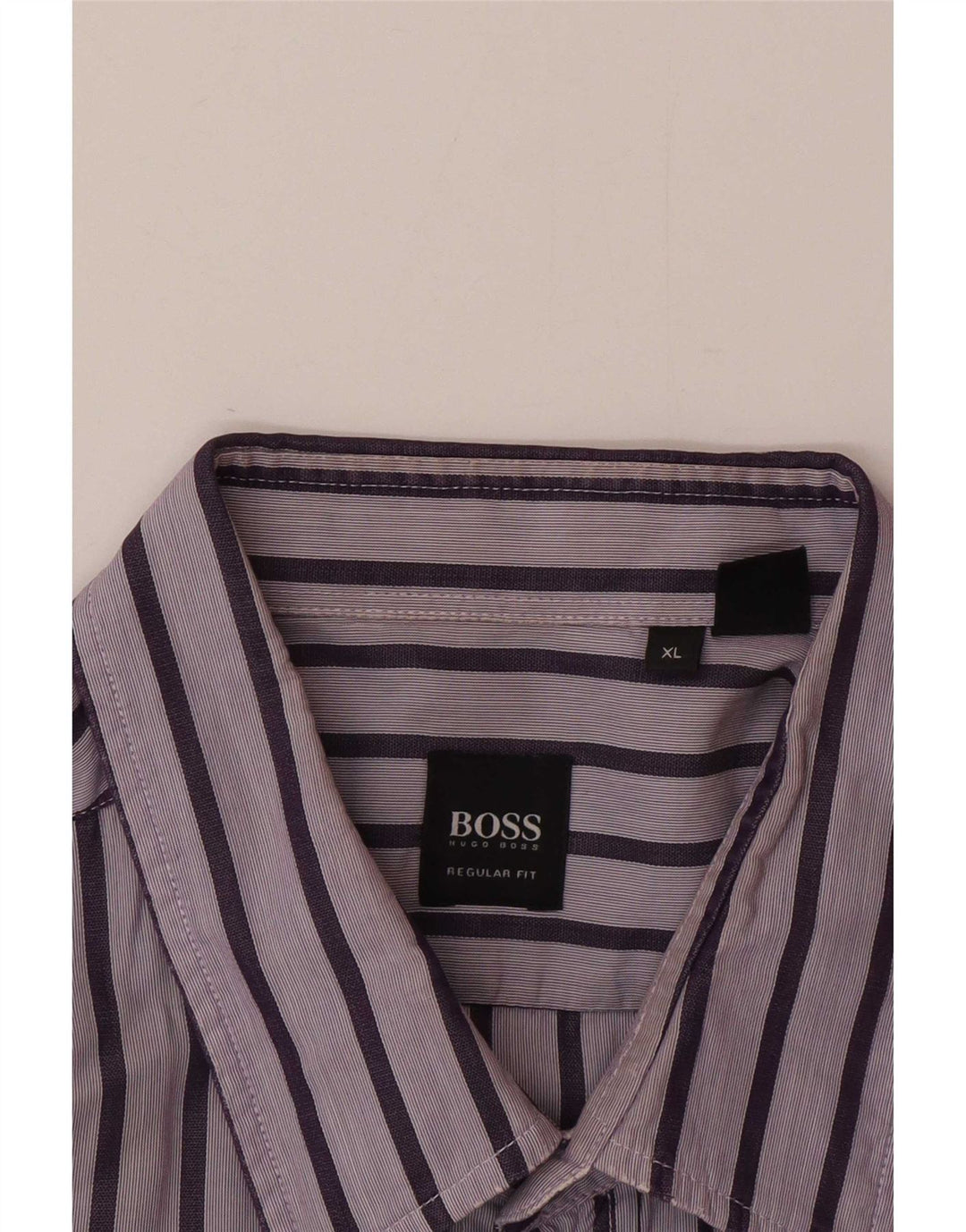 Camicia Hugo Boss da uomo vestibilità regolare XL a righe viola