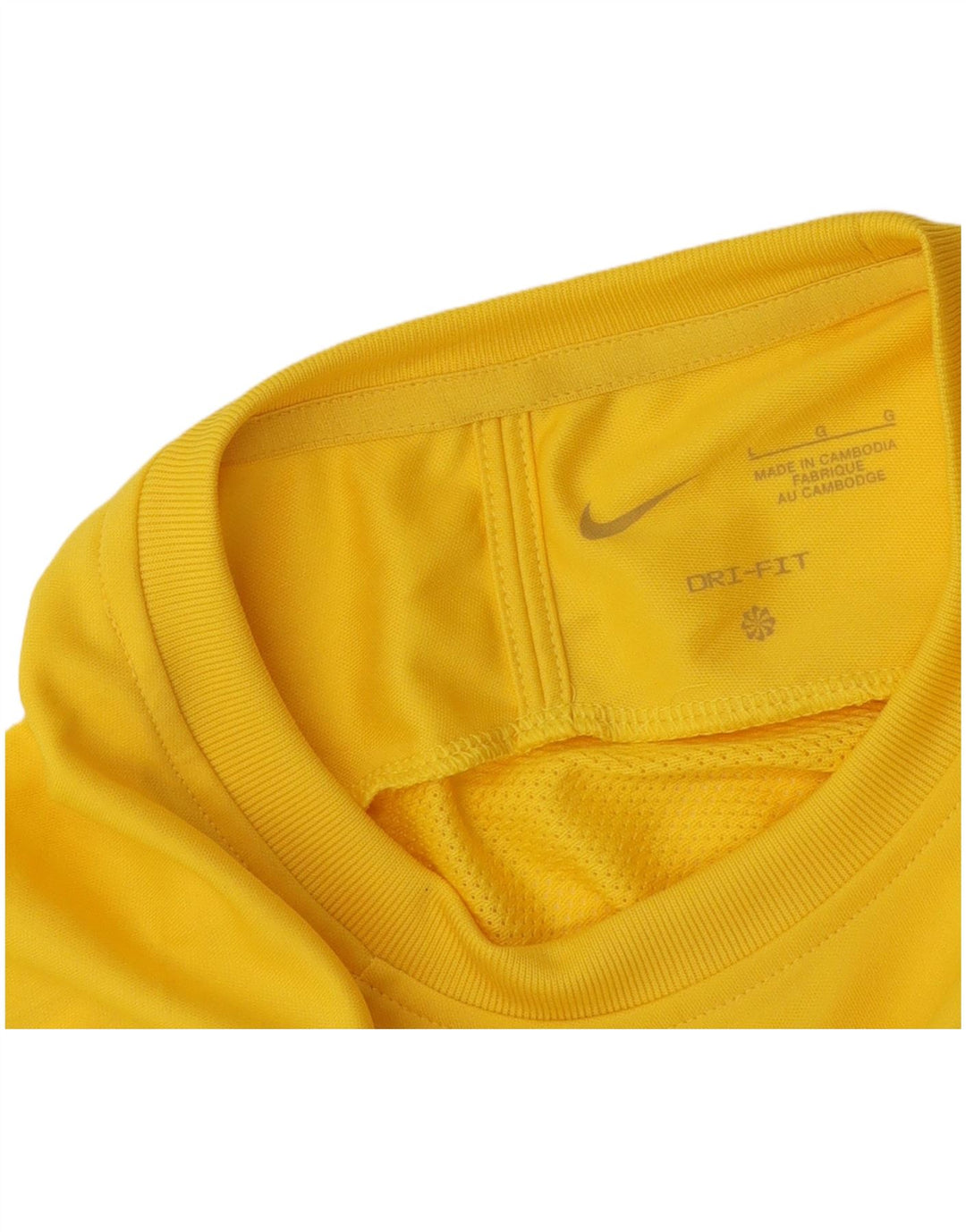 T-shirt Nike Dri Fit da uomo, grande, color block giallo
