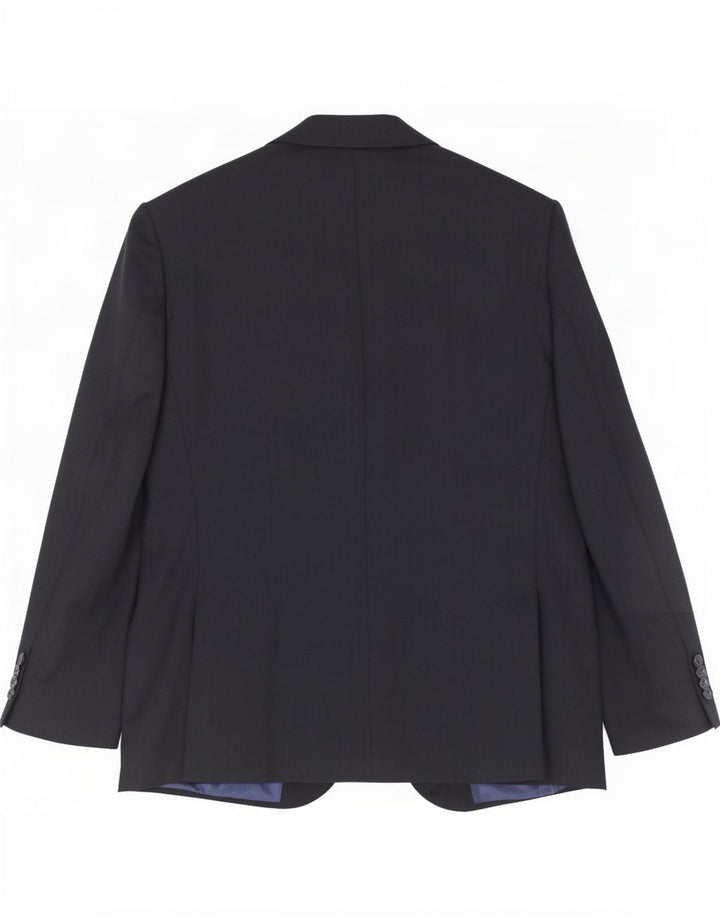 Giacca blazer a 2 bottoni da uomo Marks & Spencer UK 42 Large in lana blu navy