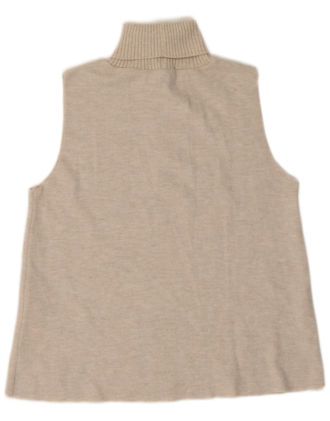 Canotta canotta da donna Zara UK 14 grande poliestere beige