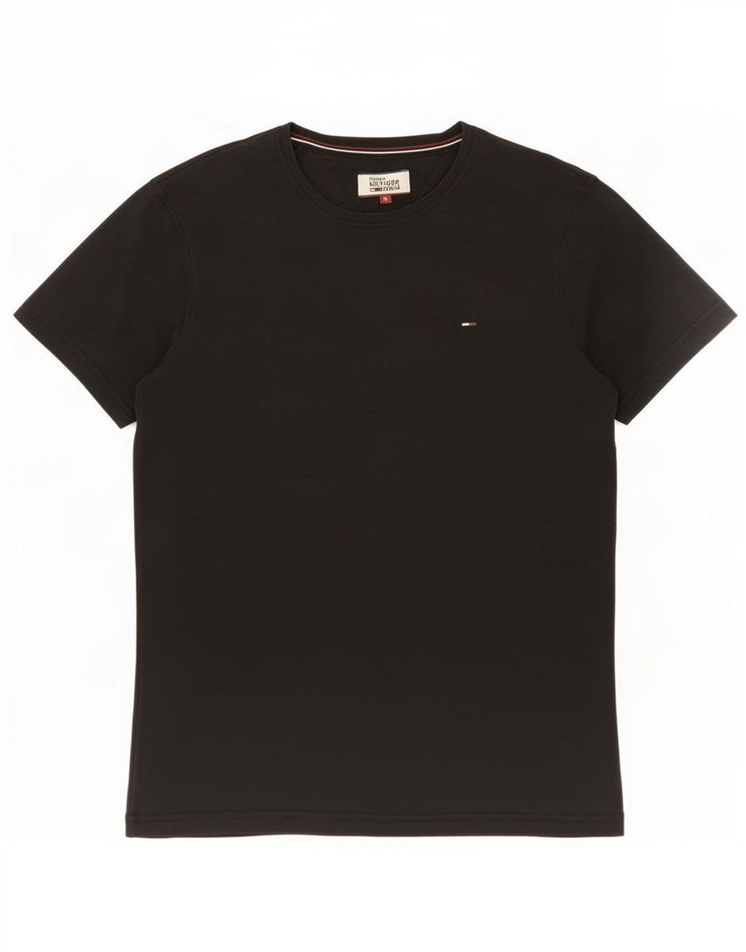 T-shirt da uomo Tommy Hilfiger Top piccola in cotone nero
