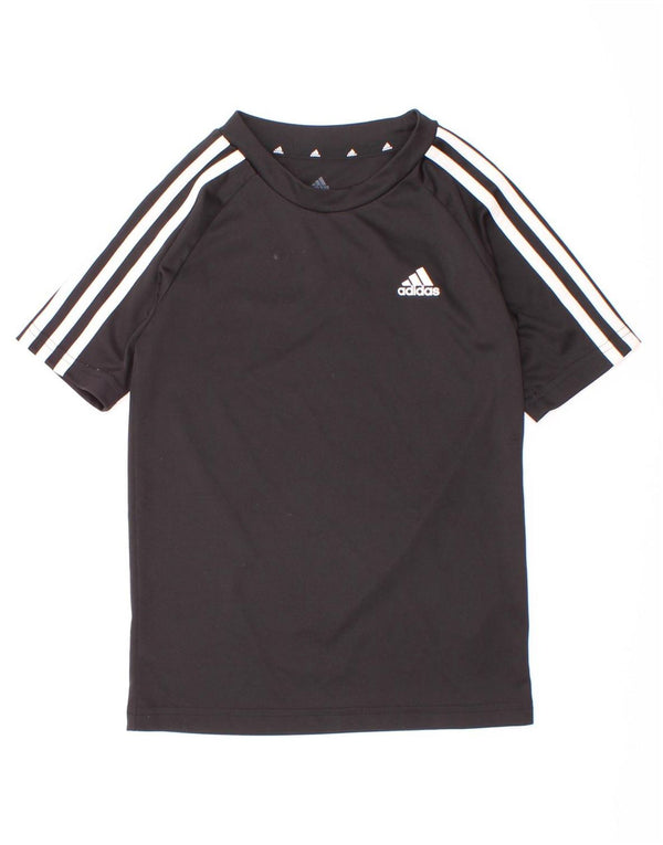 Maglietta Adidas Aeroready da ragazzo, 7-8 anni, in poliestere nero