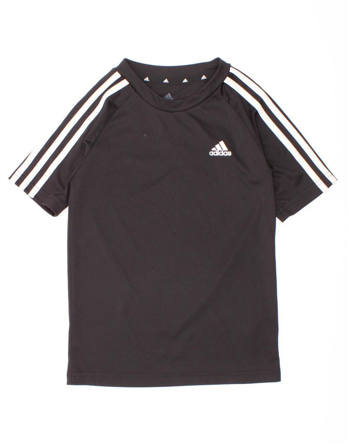 Maglietta Adidas Aeroready da ragazzo, 7-8 anni, in poliestere nero
