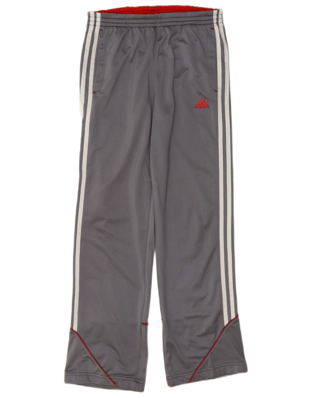 Pantaloni della tuta da ragazzo Adidas 13-14 anni in poliestere grigio