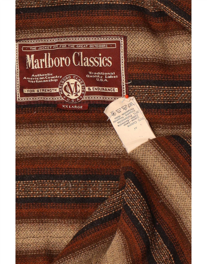 Giacca utilitaria da uomo Marlboro Classics UK 44 2XL Cotone marrone