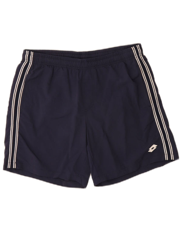 Pantaloncini sportivi da uomo Lotto piccoli blu navy