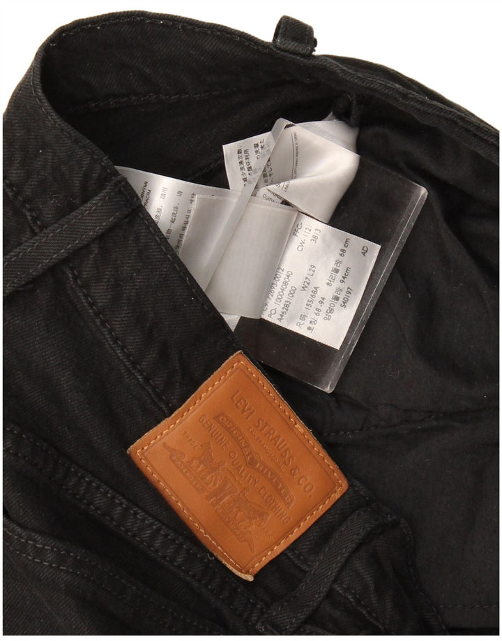 Jeans dritti Ribcage da donna Levi's W27 L29 cotone nero