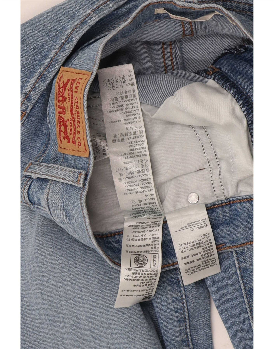 Jeans dritti modellanti da donna Levi's 314 W28 L32 cotone blu
