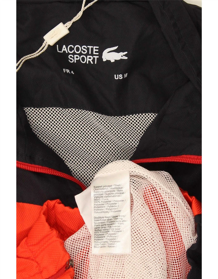 Giacca da ginnastica da uomo con grafica Lacoste taglia 4 Medium Black Colourblock