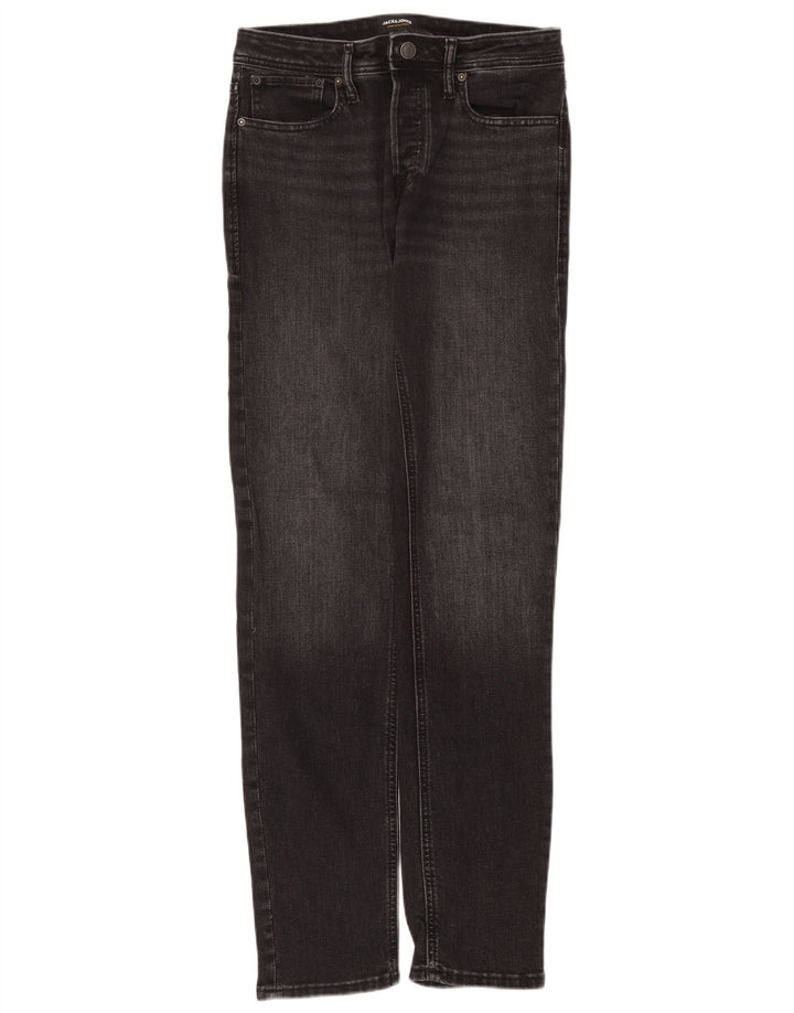 Jeans slim da uomo Jack & Jones W30 L34 cotone grigio