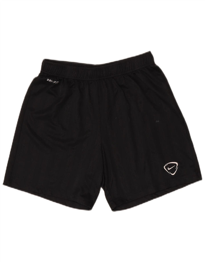 NIKE Pantaloncini sportivi Dri Fit da uomo medio nero gessato in poliestere