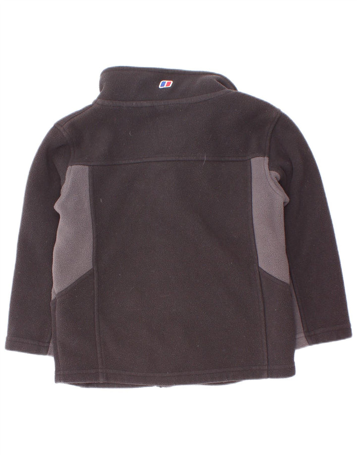 Giacca in pile Bergans per ragazzi 5-6 anni Poliestere color block nero