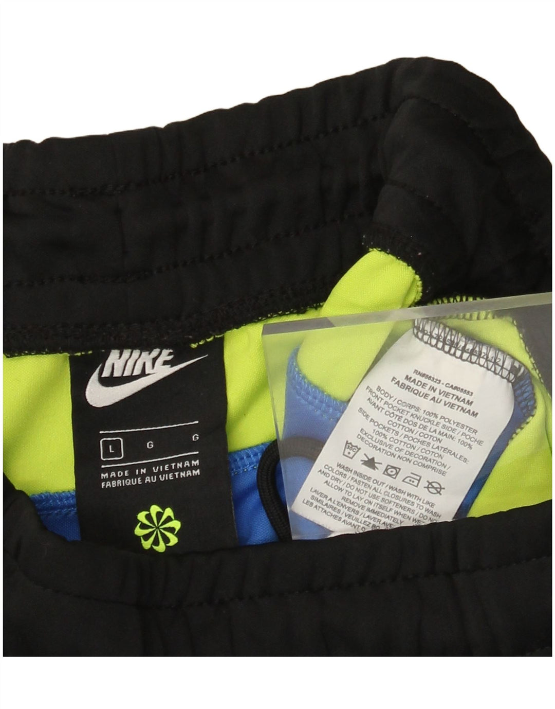 NIKE Pantaloni da tuta con grafica da uomo Joggers Large Nero Colourblock
