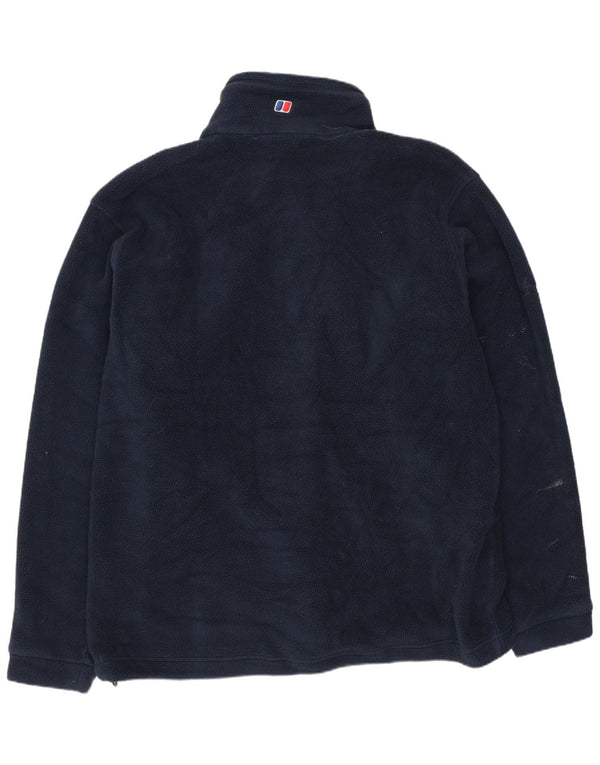Giacca in pile da uomo Berghaus UK 42 XL poliestere blu navy