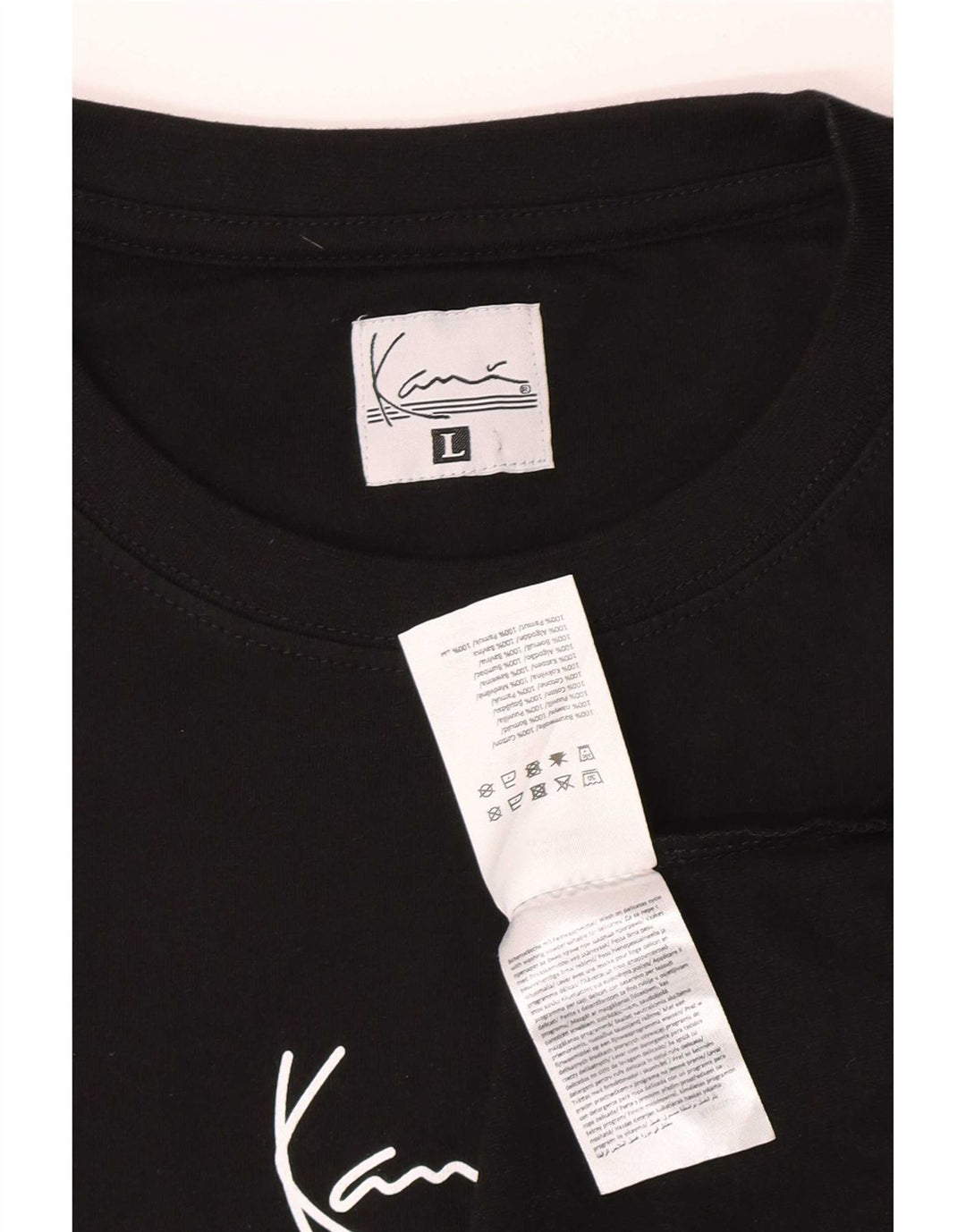 T-shirt da uomo Karl Kani Top grande in cotone nero