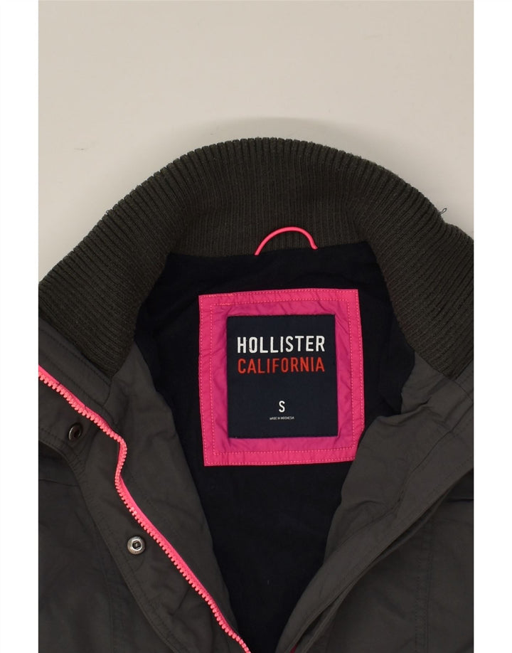 Giacca a vento da donna HOLLISTER UK 10 Small Poliestere grigio
