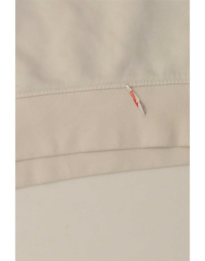 Felpa grafica da uomo Champion, maglione grande, cotone bianco