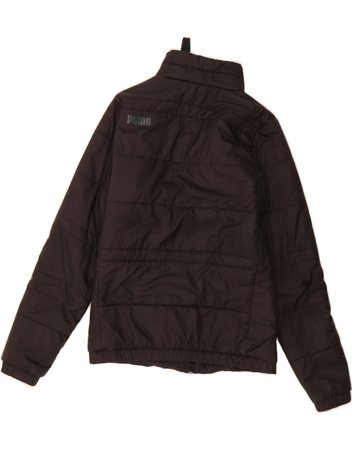 PUMA Womens Padded Jacket UK 10 Small Black Polyester Vintage Puma and Second-Hand Puma from Messina Hembry 