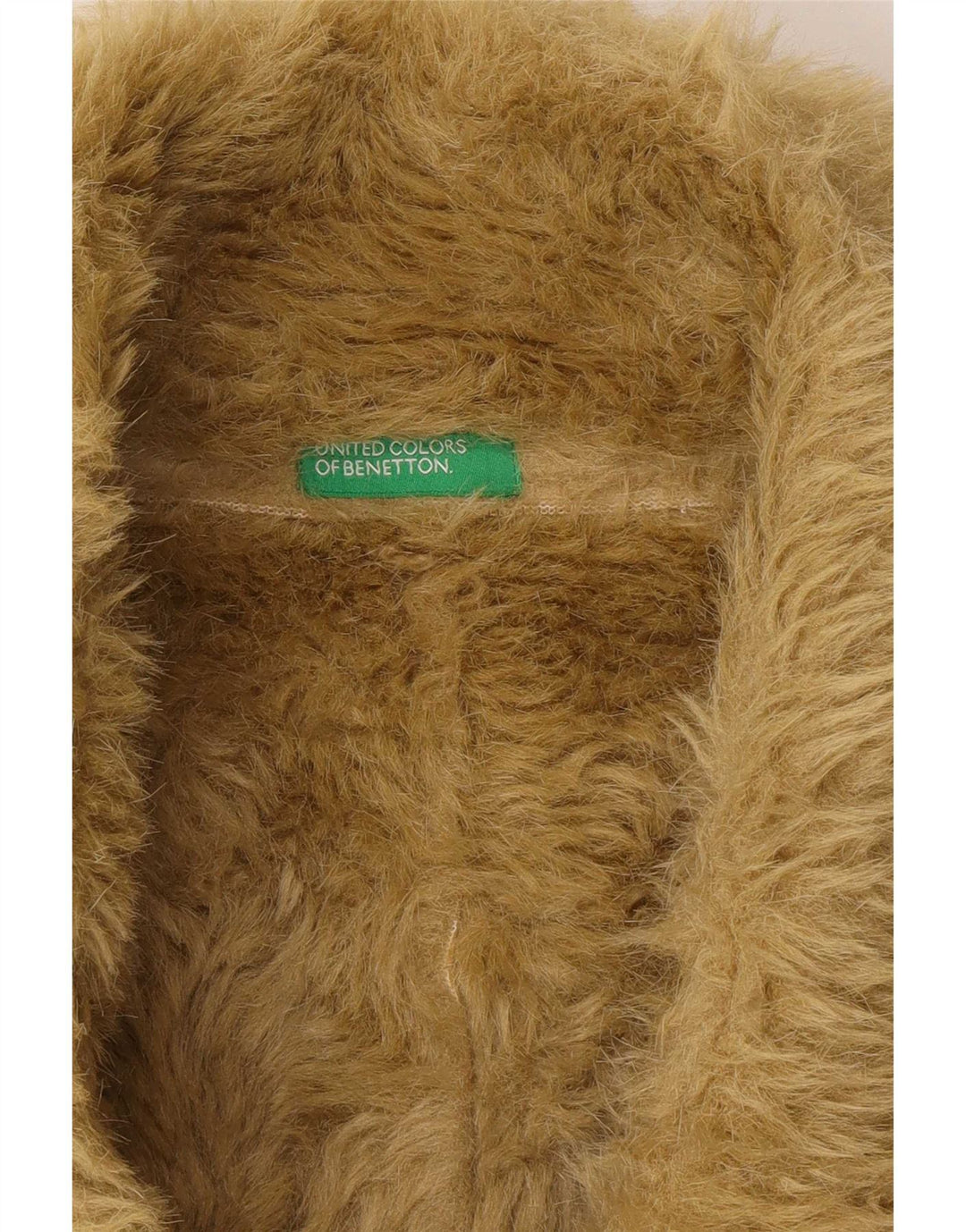Giacca Sherpa Donna Benetton IT 46 Large Verde Poliestere