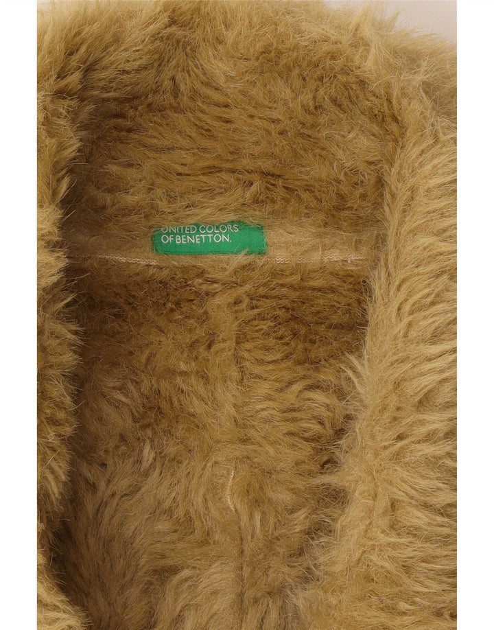 Giacca Sherpa Donna Benetton IT 46 Large Verde Poliestere