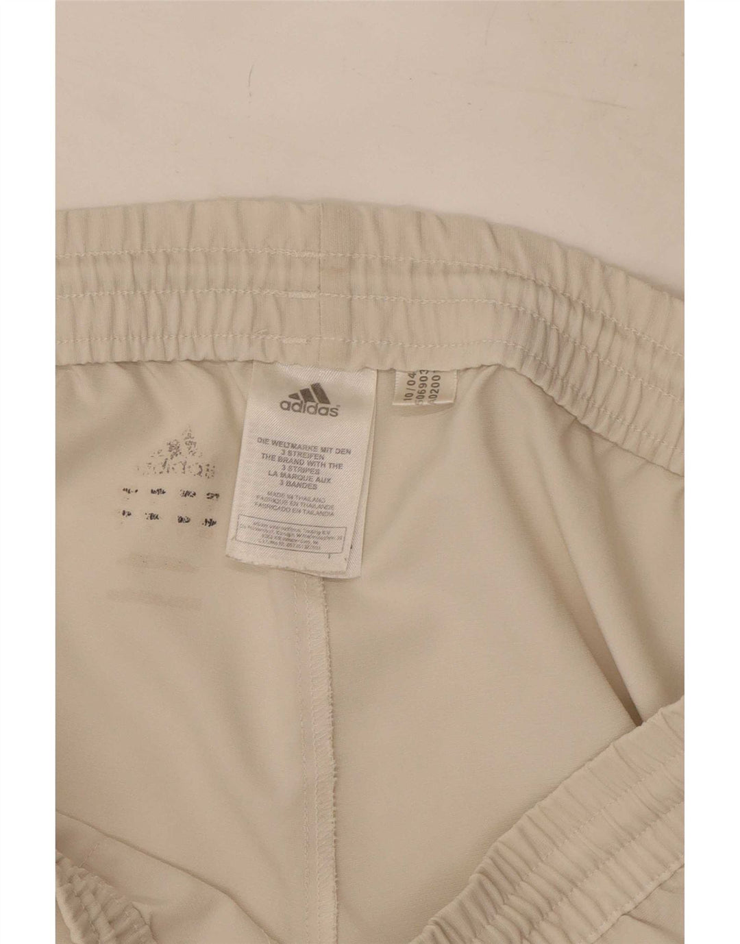 Adidas Pantaloncini sportivi da uomo grandi bianchi in poliestere