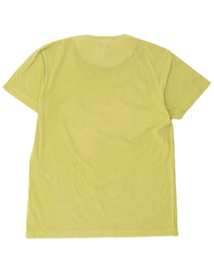 T-shirt grafica da uomo Rifle Top grande in cotone verde