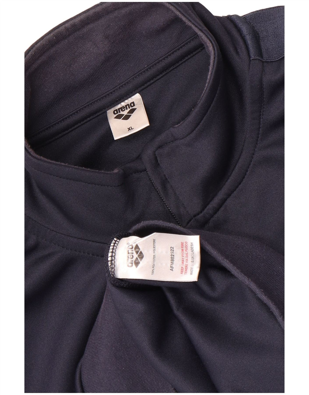 Giacca da ginnastica da uomo Arena XL in poliestere blu navy