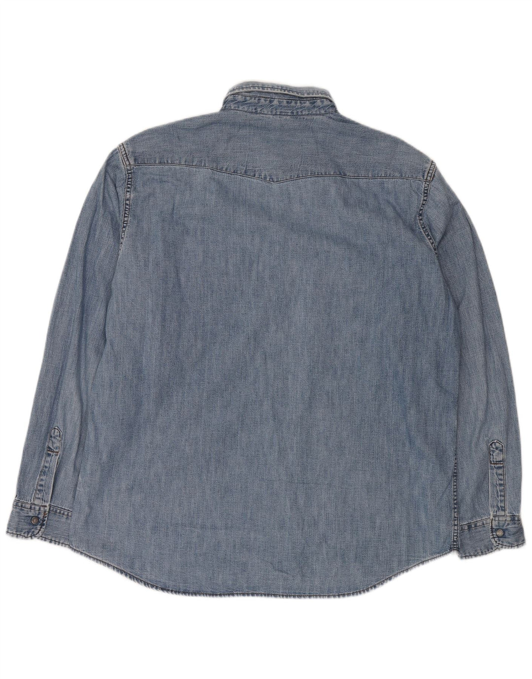 Camicia in denim western da uomo Carrera 2XL cotone blu classico