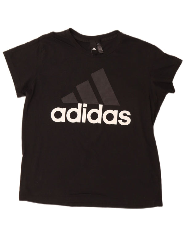 Maglietta grafica da donna Adidas Top UK 20/22 XL Nera