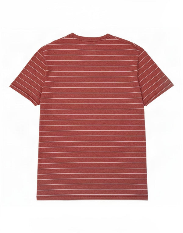 T-shirt da uomo Muscle Abercrombie & Fitch a righe rosse medie
