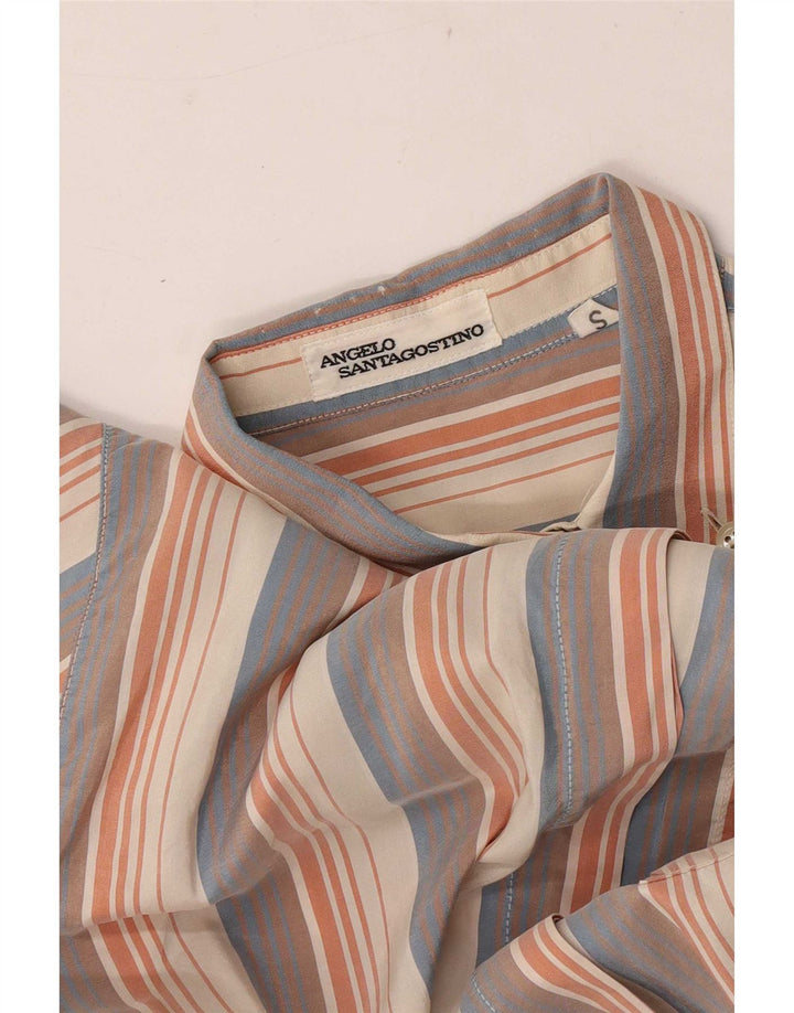 Camicia da donna Angelo Santagostino UK 10 piccola a righe multicolore