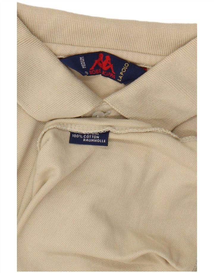 Polo Kappa Uomo Manica Lunga Cotone Beige Medio