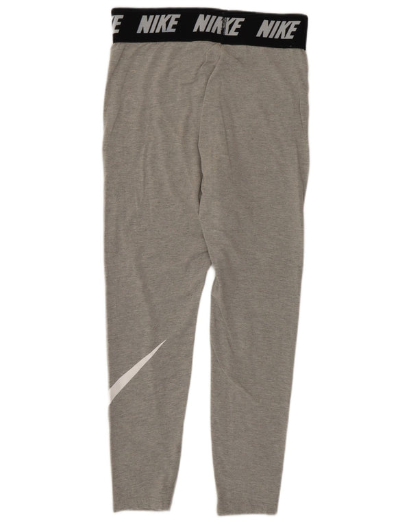 Leggings grafici da donna Nike UK 14 grande cotone color block grigio