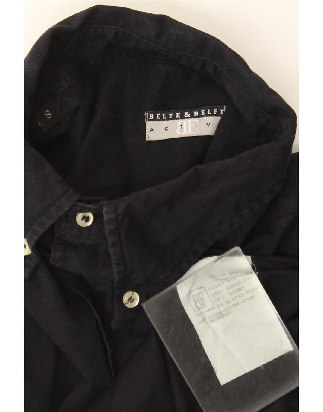 Camicia Belfe & Uomo Piccola in cotone blu navy