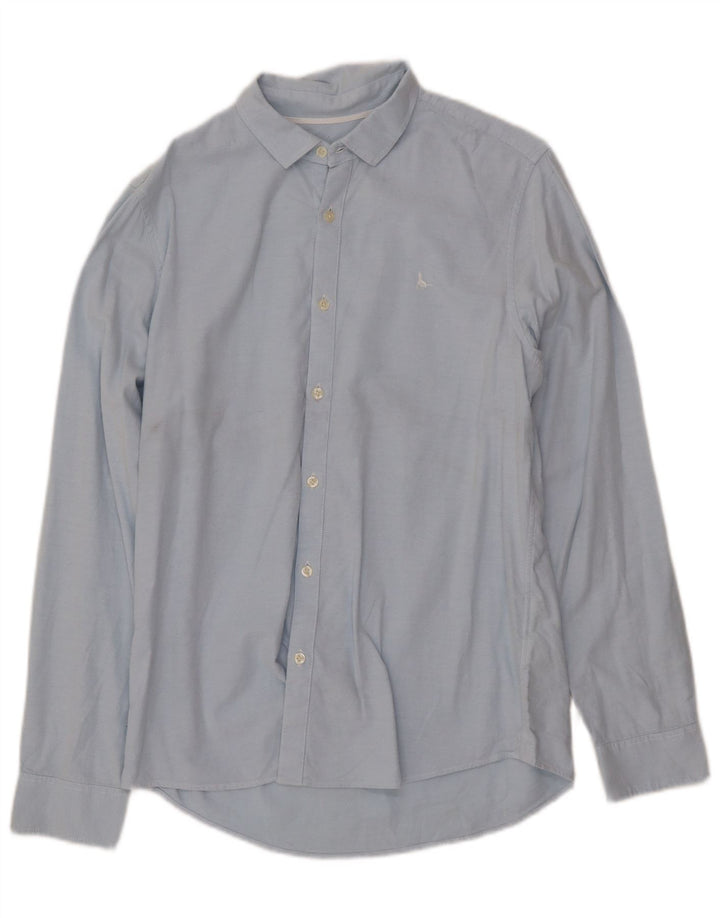 JACK WILLS Camicia da uomo vestibilità classica in cotone blu medio