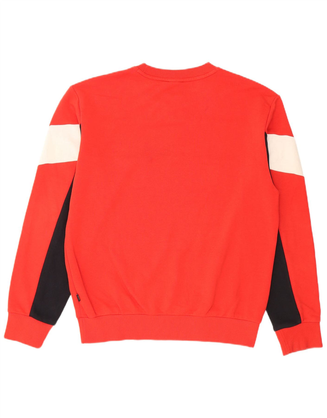 Felpa grafica da uomo Puma Maglione piccolo rosso in cotone color block