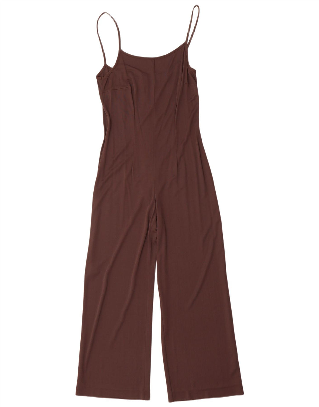 Tuta senza maniche vintage da donna UK 12 Marrone medio