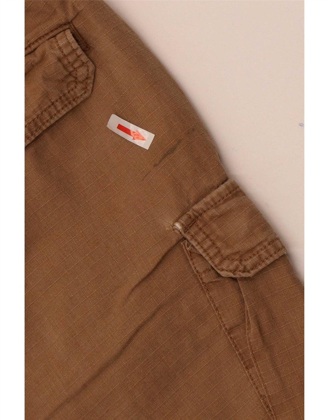Pantaloncini cargo da uomo Abercrombie & Fitch medi W32 in lino marrone