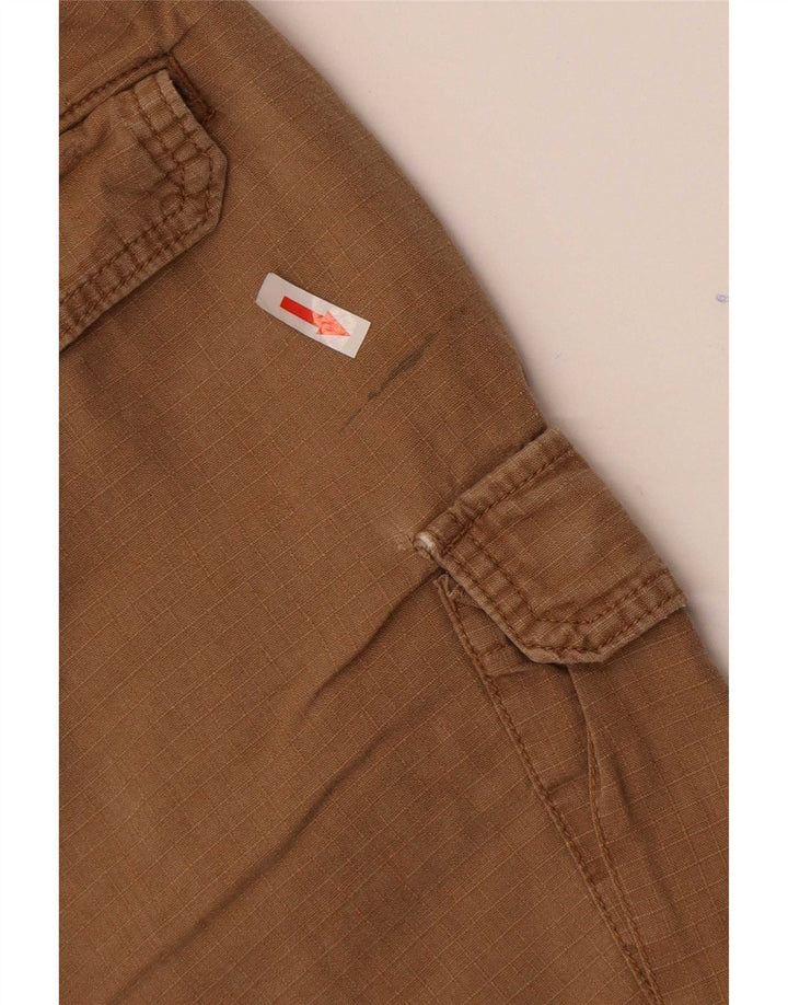 Pantaloncini cargo da uomo Abercrombie & Fitch medi W32 in lino marrone