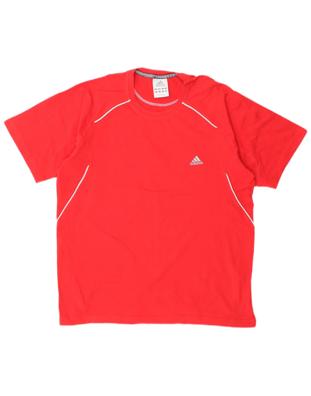 T-shirt da uomo Adidas Top Large rossa in cotone