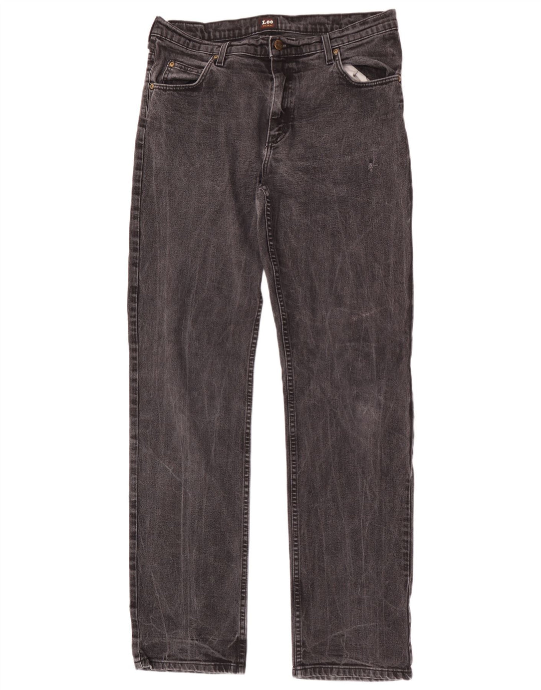 Jeans dritti da uomo Lee Brooklyn W36 L36 cotone nero
