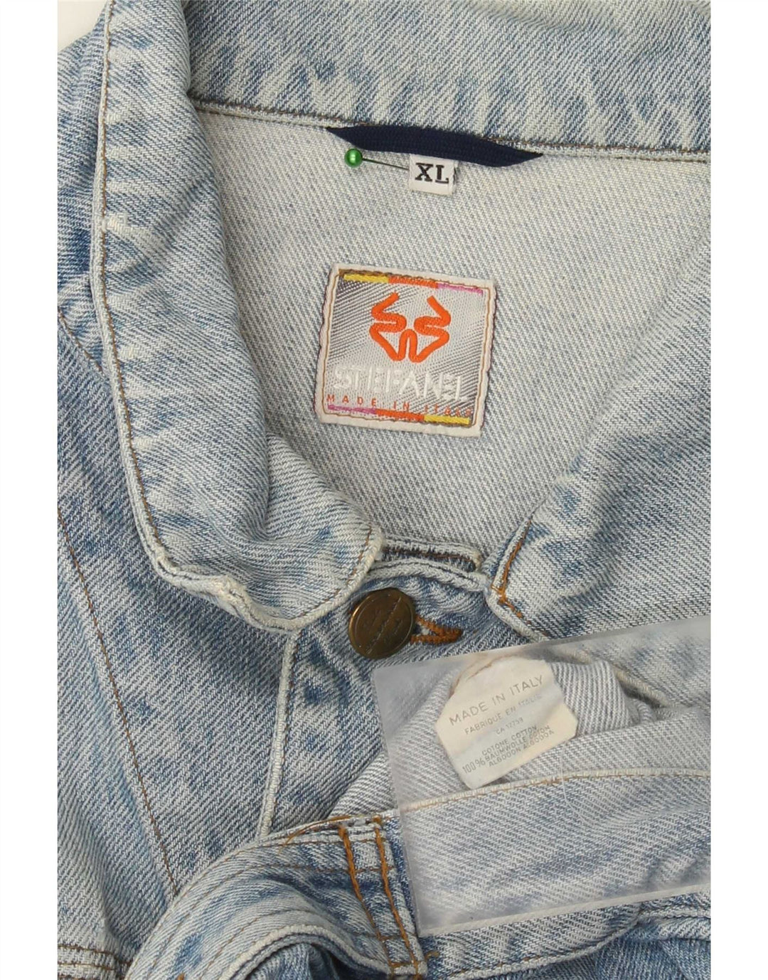 Giacca in denim da donna Stefanel UK 18 XL cotone blu
