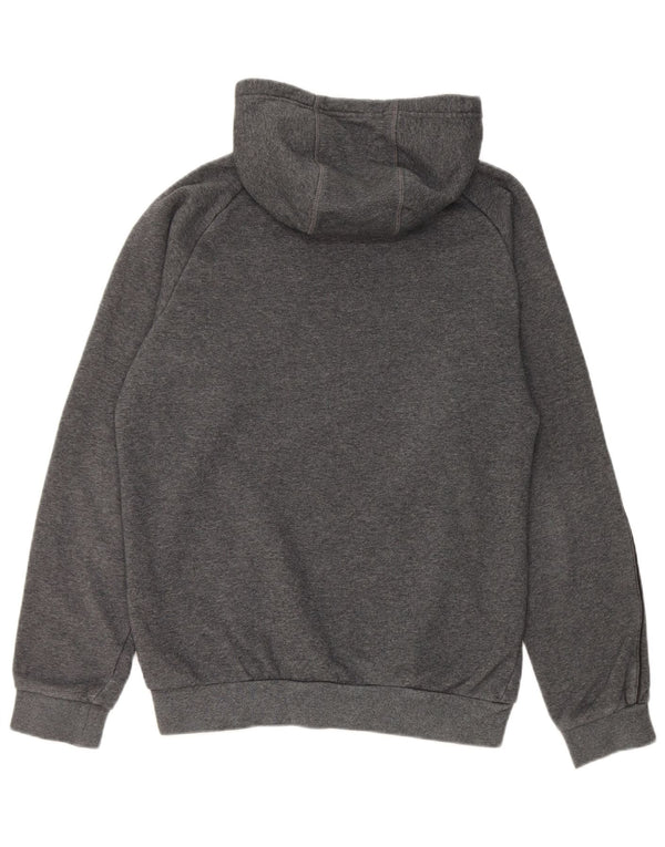 Felpa con cappuccio da uomo Adidas Small in cotone grigio